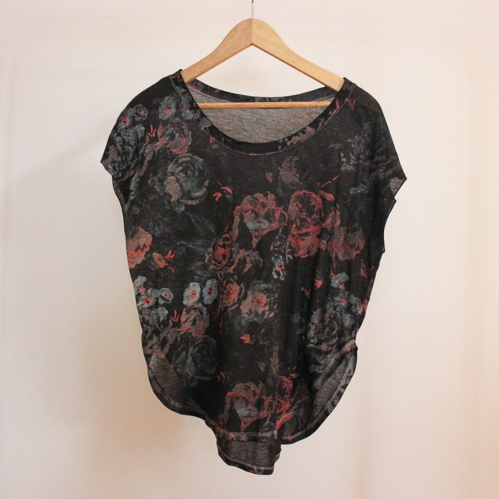 Sheer Floral Blouse